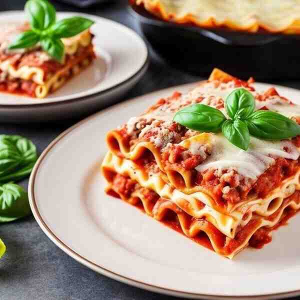 Лазанья с рагу Болоньез и соусом Бешамель